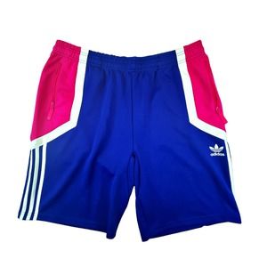 Adidas Women's Basketball Shorts Blue Pink White Sz XL